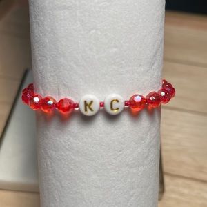 Kansas City Chiefs beaded bracelet